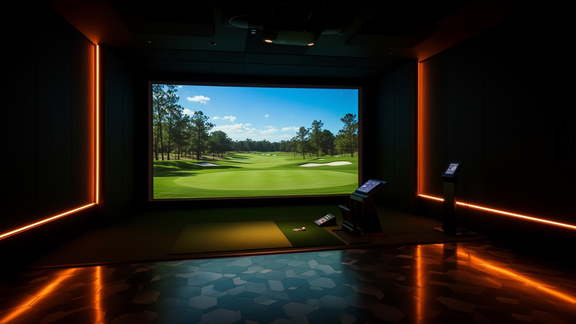 Indoor golf bay